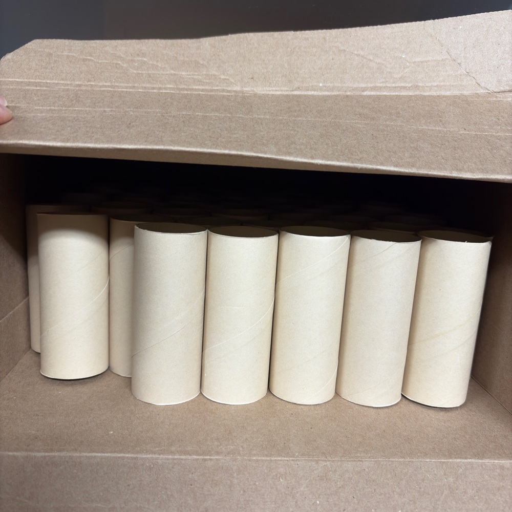 60 Empty Toilet Paper Roll Tubes for crafts